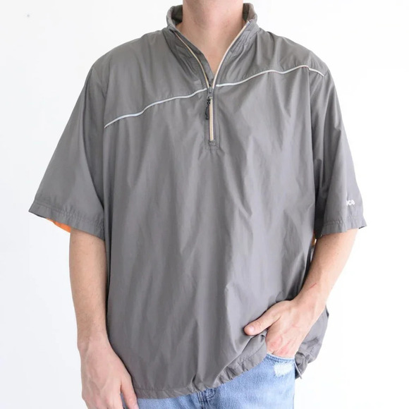 Sunice Weather Grey Half Zip Golf Windbreaker - XL -  Made in Canada - Picture 5 of 14